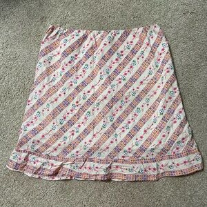 Floral Vintage Y2K Cottagecore Cotton Skirt